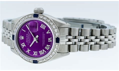 womens purple face rolex|Rolex datejust purple.